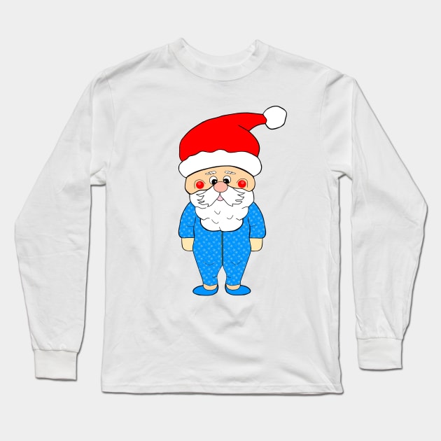 FUNNY Santa Claus Pajamas Long Sleeve T-Shirt by SartorisArt1